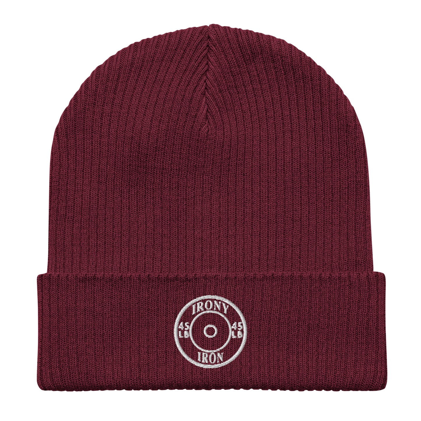 Organic Irony & Iron Ribbed Beanie