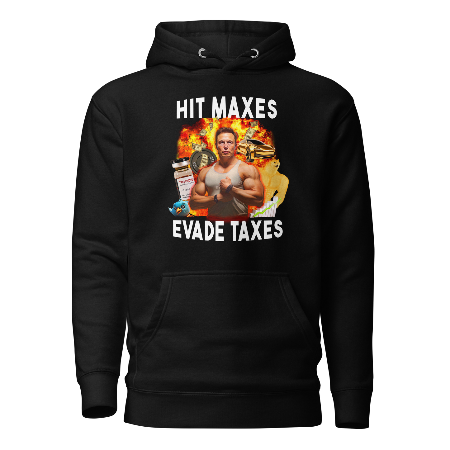 Elon Musk, Hit Maxes - Hoodie