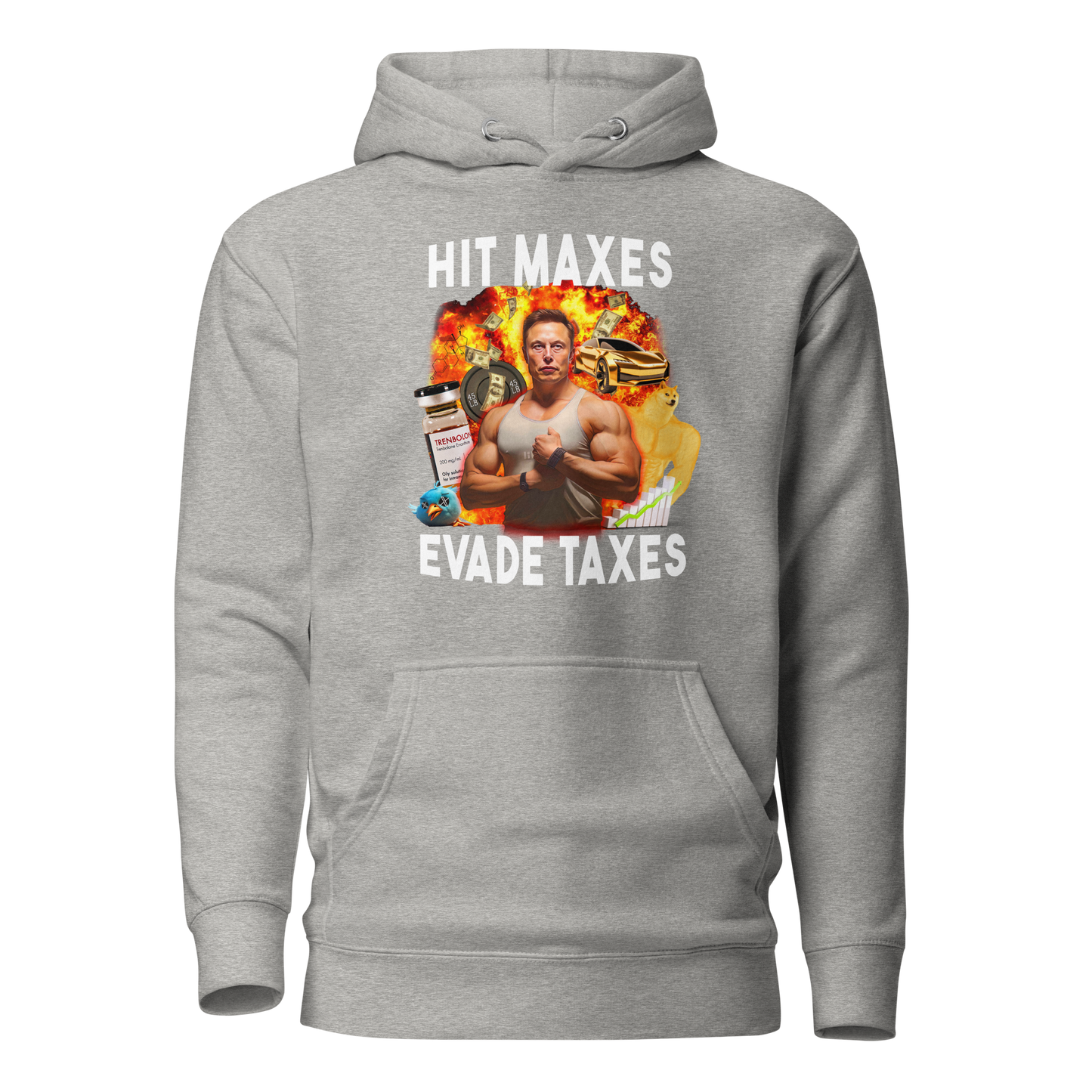 Elon Musk, Hit Maxes - Hoodie