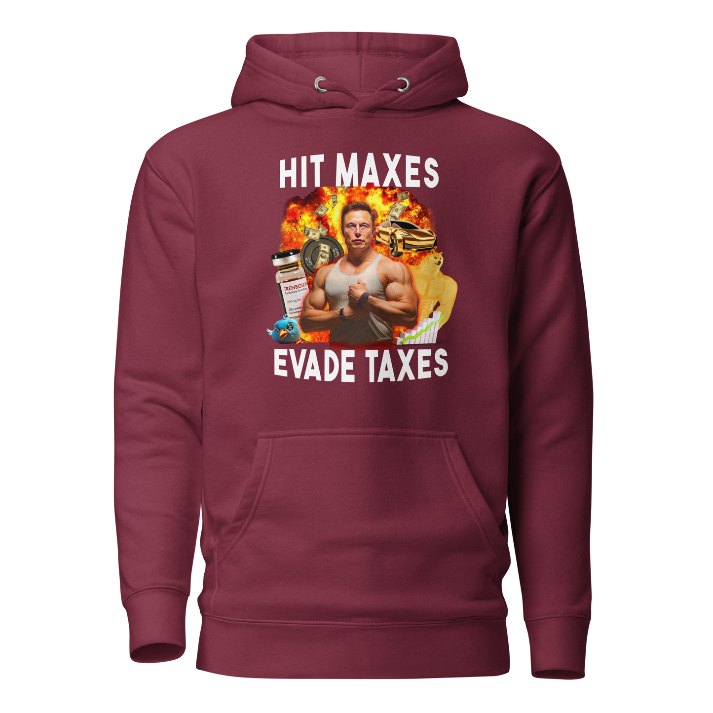 Elon Musk, Hit Maxes - Hoodie